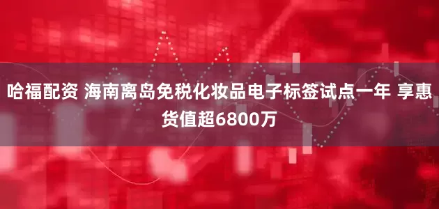 哈福配资 海南离岛免税化妆品电子标签试点一年 享惠货值超6800万